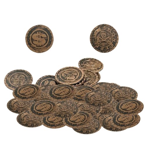 Piratengeld: Schatzmünzen, falsche Goldtruhe für Kinder, exquisite Verarbeitung, Piratenschatztruhe, tolle Geschenkidee, goldenes Truhenspielzeug, wie echte Piratenmünzen Piratengeld: Schatzmünzen, falsche Goldtruhe für Kinder, exquisite Verarbeitung, Piratenschatztruhe, tolle Geschenkidee, goldenes Truhenspielzeug, wie echte Piratenmünzen von Genérico