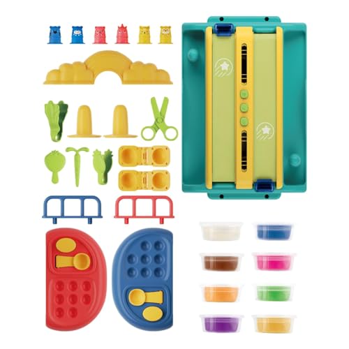 Play Dohh Knete | Tonwerkzeug-Set zum Schneiden von Haaren, Knete | Spielzeug für Friseurrollenspiele, Multi-Spiel | Ton-Teig-Set von Genérico