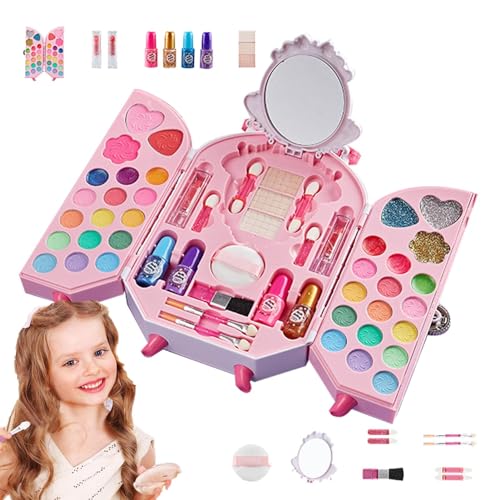 Play Make-up-Set für Kinder, Mädchen, Make-up-Starter-Set für Kinder, Prinzessinnen, Simulationsspiele, Spielzeug, Kinderschminke, waschbar, echtes Spielzeug Play Make-up-Set für Kinder, Mädchen, Make-up-Starter-Set für Kinder, Prinzessinnen, Simulationsspiele, Spielzeug, Kinderschminke, waschbar, echtes Spielzeug von Genérico