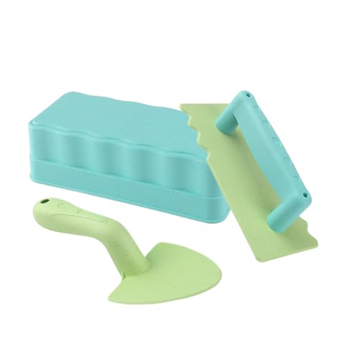 Play Sand Toys - Sand Pit Toys | Strandspiele | Backsteinform | Flacher quadratischer | dreieckiger flacher | multifunktionales Backsteinmodell für Urlaub D von Genérico