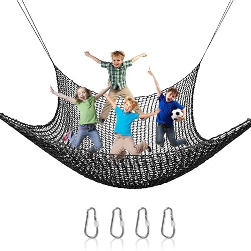 Playground Climbing Net – Climbing Cargo Net | Doppellagiges Sicherheitsnetz | Fallschutznetz mit 4 zusätzlichen Haken für Garten, Hinterhof, Bereiche Playground Climbing Net – Climbing Cargo Net | Doppellagiges Sicherheitsnetz | Fallschutznetz mit 4 zusätzlichen Haken für Garten, Hinterhof, Bereiche von Genérico