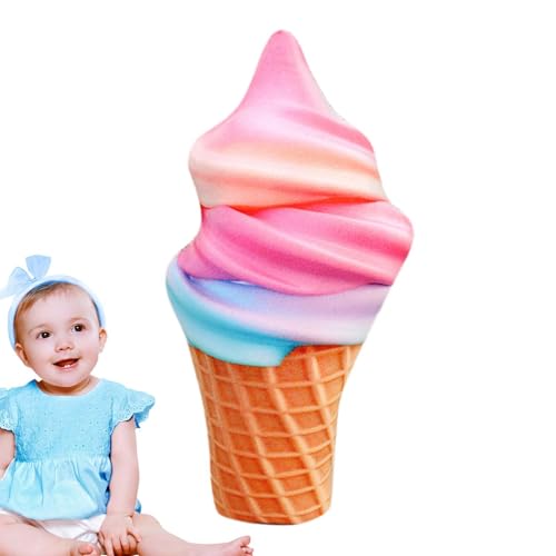 Plüsch-Eispuppe, Eiskegelplüsch | Plüschfigur mit Eiscreme-Druck | Schlafpartner für Kinder aus Comic-Plüsch zum Kuscheln für Frauen von Genérico
