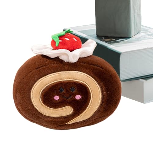 Plüsch-Kuchen, Plüschtier für Lebensmittel, Plüschpuppe aus Erdbeerkuchen, 14 cm, süßes Plüschtier für Sofa, Tisch von Genérico