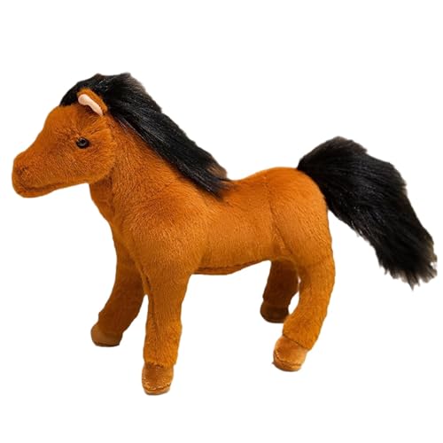 Plüschpferde für Mädchen, Plüsch-Pferd, niedliches Plüsch-Pferd, Plüsch-Pferd, Schreibtisch-Dekoration, Anim-Puppe von Genérico