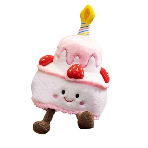 Plüschtier für Geburtstagskuchen – Plüsch-Kuchen-Plüschkissen | Musik-Plüschspielzeug, Puppe in Kuchenform mit einem Happy Birthday Lied, Kissen zum Singen von Jugu Plüschtier für Geburtstagskuchen – Plüsch-Kuchen-Plüschkissen | Musik-Plüschspielzeug, Puppe in Kuchenform mit einem Happy Birthday Lied, Kissen zum Singen von Jugu von Genérico