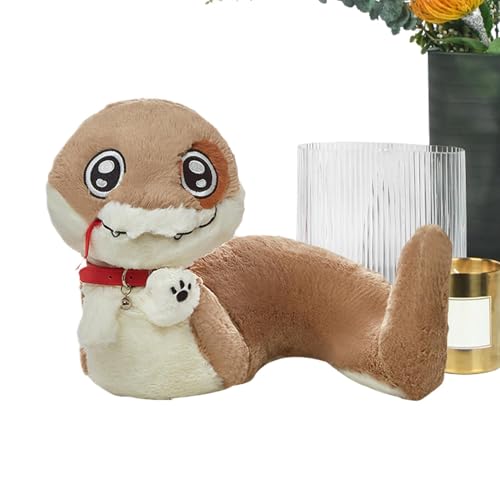 Plüschtier für Schlangenwelpen, Plüschtier, Schlangenwelpen, kreative Hunde-Schlangenpuppe, Plüschtier, schönes Kissen, Raumdekoration von Genérico