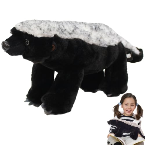Plüschtier mit Dachs – Plüschpuppe, einzigartiges Tierkissen mit weicher Stofftextur, flauschiges Spielzeug für das Kinderzimmer für das Sofa zu Hause oder Sammlung von Geschenken per von Genérico