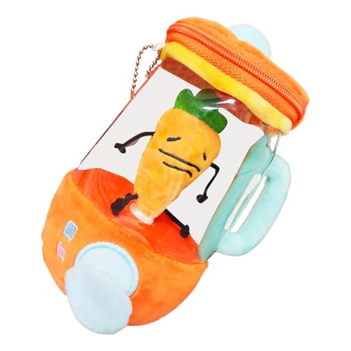 Plüschtier mit Karottenpresse, interaktives Plüschtier, drehbar, mit Kordel, 15,2 cm (6 Zoll), Karotten-Plüschtier, drehbares Spielzeug mit Kordel, Entsafter von Genérico