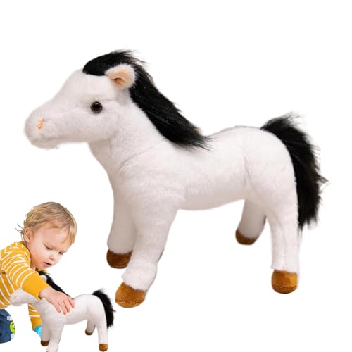 Plüschtier mit Pferd, gefülltes Pferd, niedliches Plüschtier, Plüschtier, Plüschtier, Plushie Pferd, 30 cm, Schreibtischdekoration Plüschtier mit Pferd, gefülltes Pferd, niedliches Plüschtier, Plüschtier, Plüschtier, Plushie Pferd, 30 cm, Schreibtischdekoration von Genérico