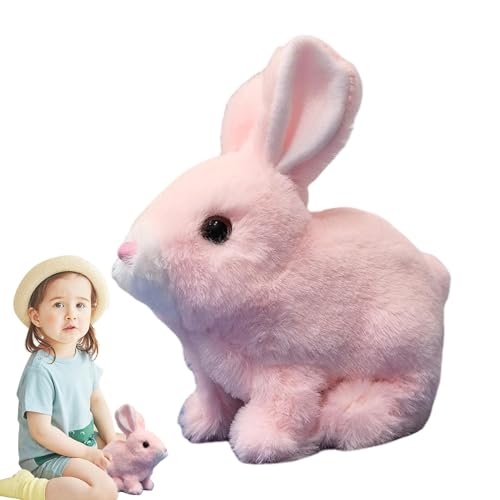 Plush Hopping Bunny | Luxuriöses elektrisches Springspielzeug | Interaktives Haustier-Spiegel-Ears-Bunny mit Sound für Tochter, Freundin und Ehefrau Plush Hopping Bunny | Luxuriöses elektrisches Springspielzeug | Interaktives Haustier-Spiegel-Ears-Bunny mit Sound für Tochter, Freundin und Ehefrau von Genérico
