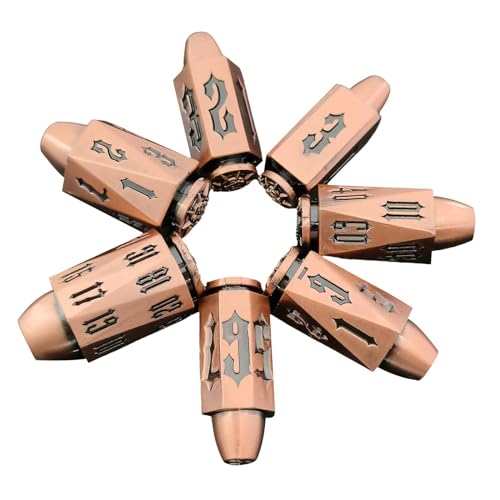 Polyeder-Würfel-Set – Einzelwürfel, 7 Metallkugeln, Zubehör für Rollenspiele: Würfel für Rollenspiele, Zubehör für Spiele, Würfel für Brettspiele, coole Tischwürfel Polyeder-Würfel-Set – Einzelwürfel, 7 Metallkugeln, Zubehör für Rollenspiele: Würfel für Rollenspiele, Zubehör für Spiele, Würfel für Brettspiele, coole Tischwürfel von Genérico