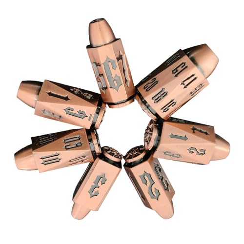 Polyédrico RPG Dice – Dice Game aus Zinklegierung, Tischzubehör | 7 x Würfel ideal für Partyspiele, Rollenspiele und Spielbegeisterte, langlebige und elegante Würfel für Polyédrico RPG Dice – Dice Game aus Zinklegierung, Tischzubehör | 7 x Würfel ideal für Partyspiele, Rollenspiele und Spielbegeisterte, langlebige und elegante Würfel für von Genérico