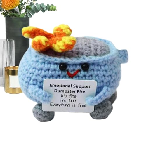 Positive Puppe – gewebte Tiere | Häkeln zur emotionalen Unterstützung | Handgefertigte emotionale Unterstützung | Inspirierendes Feuer inspirierend niedlich gestrickt Zimmerdekoration Spielzeug Positive Puppe – gewebte Tiere | Häkeln zur emotionalen Unterstützung | Handgefertigte emotionale Unterstützung | Inspirierendes Feuer inspirierend niedlich gestrickt Zimmerdekoration Spielzeug von Genérico