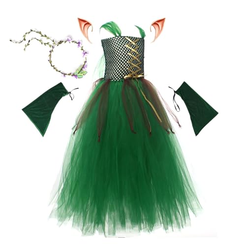 Prinzessinnenkleid für Mädchen, Kleid für Kinder, Halloween, Cosplay, Geburtstagsparty, Weihnachten, Waldthema 4, Tutu-Rock Prinzessinnenkleid für Mädchen, Kleid für Kinder, Halloween, Cosplay, Geburtstagsparty, Weihnachten, Waldthema 4, Tutu-Rock von Genérico