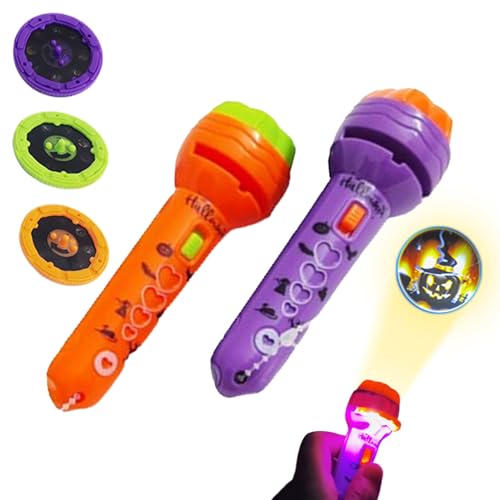 Projektorspielzeug für Kinder, Halloween-Projektor-Spielzeug | Halloween-Projektor-Taschenlampe | saisonale Nachtlampe mit Interaktivem für Eltern und Sohn von Genérico