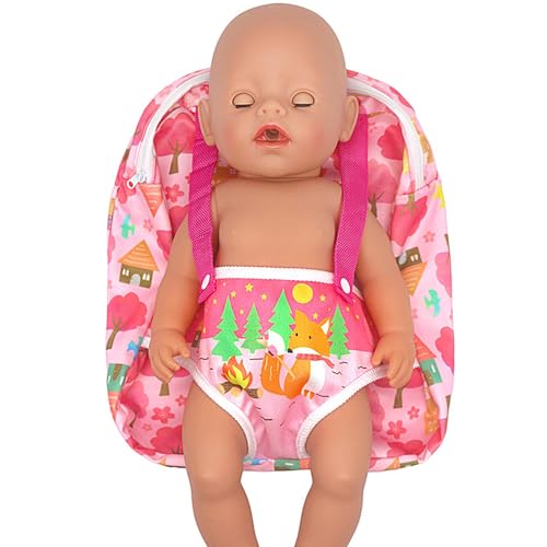 Puppenrucksack, amerikanischer Puppenhalter, Zubehörhalter für Puppen, Zubehör für Puppen, Puppenzubehör, Träger vorne und hinten, für Puppen mit 30,5 cm, 40,6 cm, 45,7 cm, 45,7 cm Puppenrucksack, amerikanischer Puppenhalter, Zubehörhalter für Puppen, Zubehör für Puppen, Puppenzubehör, Träger vorne und hinten, für Puppen mit 30,5 cm, 40,6 cm, 45,7 cm, 45,7 cm von Genérico