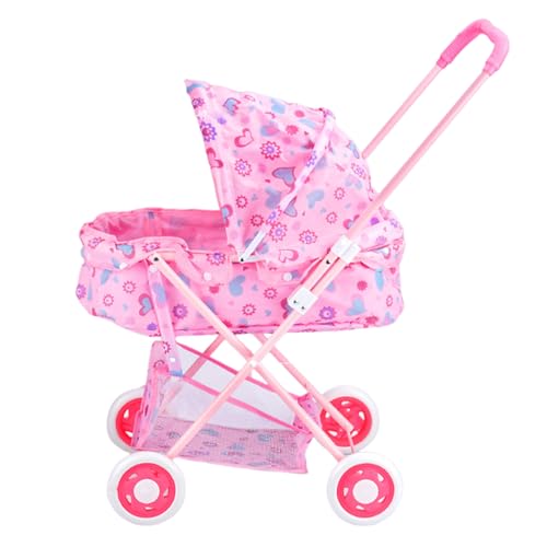 Puppenwagen, Hochstuhl mit Zubehör für Babys, realistische Nachahmung mit robuster und geräumiger Struktur, für Geburtstag und Kindertag Puppenwagen, Hochstuhl mit Zubehör für Babys, realistische Nachahmung mit robuster und geräumiger Struktur, für Geburtstag und Kindertag von Genérico