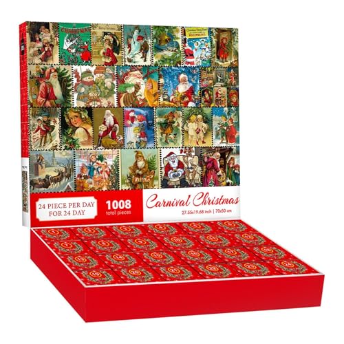 Puzzle Adventskalender 2024 - Halloween Countdown-Kalender | Puzzle-Adventskalender | Adventskalender 2024 Weihnachtspuzzle | Puzzlespiel von Genérico