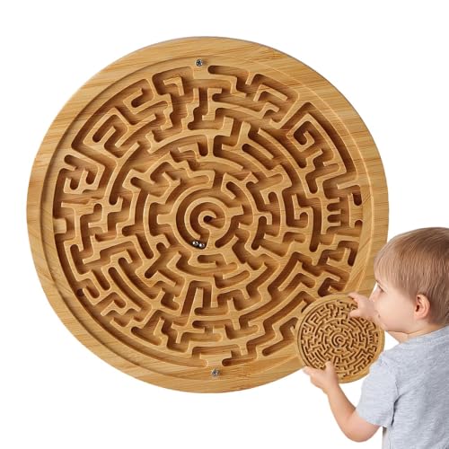 Puzzle Maze Board – Labyrinth Labyrinth Brettspiel von Maze Round – lustiges und lehrreiches Aktivitätsbrett für Kleinkinder, Kinder, Jugendliche und Erwachsene von Genérico
