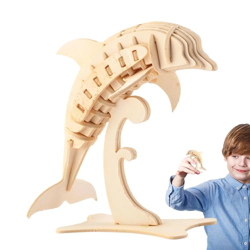 Puzzle für Kinder, Tierpuzzle, Delfinstatue, handgefertigt, aus Papier, kreative Delfin-Puzzle, Baupuzzle, V-Modellbau, Spaß Puzzle für Kinder, Tierpuzzle, Delfinstatue, handgefertigt, aus Papier, kreative Delfin-Puzzle, Baupuzzle, V-Modellbau, Spaß von Genérico