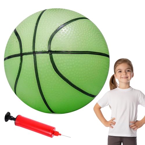 Reflektierender Glitzerkugel - Leuchtende Bälle für Kleinkinder - Strong Grip Basketball, aufblasbare Bälle für Kinder, Geburtstagsgeschenk für Anfänger von Genérico