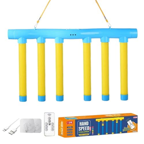 Reflex Challenge Game Reflexionsspiel, Catching Sticks, Reaktionsspielzeug, interaktives Spielzeug, Handkoordinationstraining, pädagogische Aktivität, 3 Geschwindigkeiten Aju Reflex Challenge Game Reflexionsspiel, Catching Sticks, Reaktionsspielzeug, interaktives Spielzeug, Handkoordinationstraining, pädagogische Aktivität, 3 Geschwindigkeiten Aju von Genérico