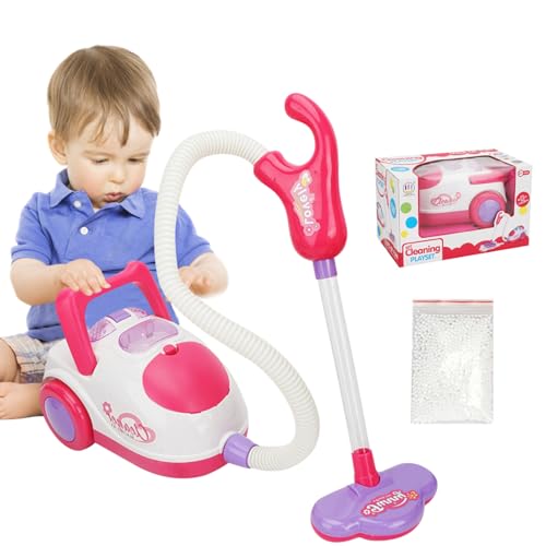 Reinigungsspielzeug für Kinder: Der elektrische Staubsauger für Kinder mit realistischen Geräuschen – Finge Rolle des Reinigungsspielzeugs für Kinder, Mädchen, Spielzeug und von Genérico