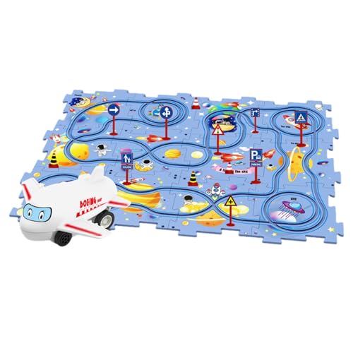 Rennstreckenspielzeug für Kinder – Rennstreckenspielzeug für Kinder, Fun Rail Car | Spielzeugfahrzeug und Puzzlebrett: Kinderspiel mit lustigem Bauspielzeug Rennstreckenspielzeug für Kinder – Rennstreckenspielzeug für Kinder, Fun Rail Car | Spielzeugfahrzeug und Puzzlebrett: Kinderspiel mit lustigem Bauspielzeug von Genérico
