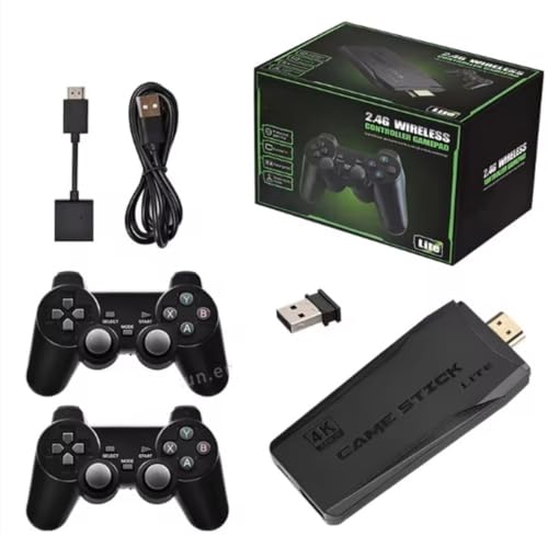 Genérico Retro Game M8 Spielkonsole, Schwarz, Mehr als 1000 Spiele, Einfache Installation, Zwei Bedienelemente, Kompatibel mit verschiedenen Fernsehern von Genérico