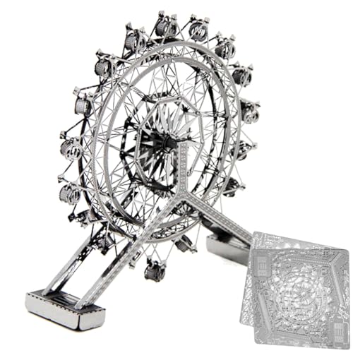Riesenrad Metallpuzzle – Riesenrad Modellbausätze für den Bau, kein Kleber erforderlich, Dekoration des Riesenrads, Puzzle für Jungen und Mädchen, Erwachsene Riesenrad Metallpuzzle – Riesenrad Modellbausätze für den Bau, kein Kleber erforderlich, Dekoration des Riesenrads, Puzzle für Jungen und Mädchen, Erwachsene von Genérico