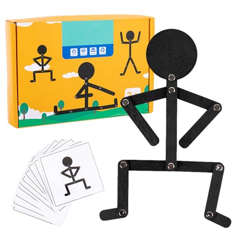 Roboter aus Holz, verstellbare Roboter aus Holz, Spielzeug für Kinder ab 3 Jahren, interaktives Spielzeug mit 24 Karten und Roboter-Geschenken Roboter aus Holz, verstellbare Roboter aus Holz, Spielzeug für Kinder ab 3 Jahren, interaktives Spielzeug mit 24 Karten und Roboter-Geschenken von Genérico