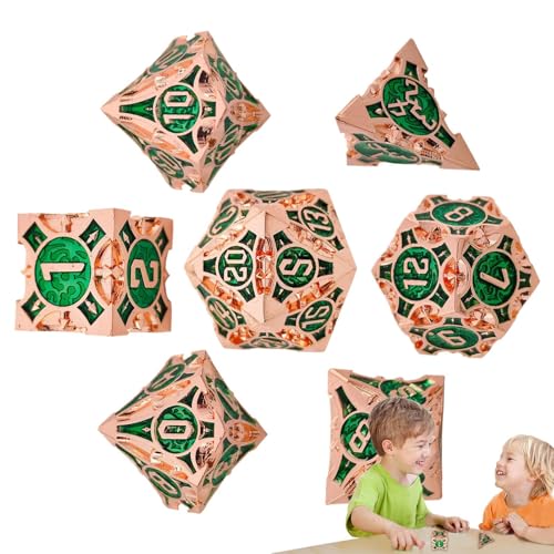 Rollenspiel-Würfel, Würfelspiel: Vielseitiges Würfel-Set mit mehreren Gesichtern, große Würfel mit 7 tragbaren Spielen, bunte Würfel für Treffen mit Freunden, Camping, Jue Rollenspiel-Würfel, Würfelspiel: Vielseitiges Würfel-Set mit mehreren Gesichtern, große Würfel mit 7 tragbaren Spielen, bunte Würfel für Treffen mit Freunden, Camping, Jue von Genérico