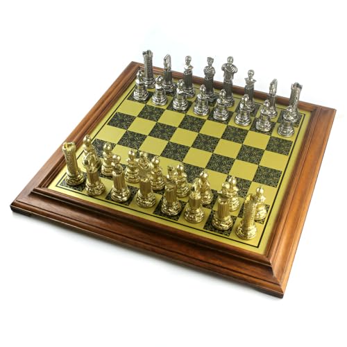 Roman Busts Set + Brass Style Chessboard Wooden Frame New Roman Busts Set + Brass Style Chessboard Wooden Frame New von Genérico