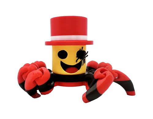 Sammyni Spiderini - Brainrot Meme Italienische Figur XL 11 x 8 cm - Offizielle Kollektion Brainrot - Rote Gelenkspinne mit Hut - Gelenkfigur Brain Rot - Samini Espiridini - Samy Spiridini Sammyni Spiderini - Brainrot Meme Italienische Figur XL 11 x 8 cm - Offizielle Kollektion Brainrot - Rote Gelenkspinne mit Hut - Gelenkfigur Brain Rot - Samini Espiridini - Samy Spiridini von Genérico