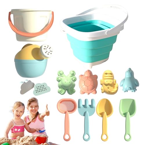 Sandbox Toys für Kleinkinder, Strandspielzeug für Kleinkinder, interaktives Spielzubehör, Bauwerkzeuge mit Eimer und Schaufeln für Mädchen für im Freien, Rasen Sandbox Toys für Kleinkinder, Strandspielzeug für Kleinkinder, interaktives Spielzubehör, Bauwerkzeuge mit Eimer und Schaufeln für Mädchen für im Freien, Rasen von Genérico