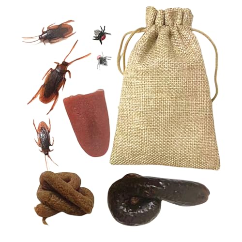 Scherz-Set, 10-teiliges Kackhaufen-Set, Spielzeug für gefälschte Streiche für Kinder zum Kindertag und Halloween Scherz-Set, 10-teiliges Kackhaufen-Set, Spielzeug für gefälschte Streiche für Kinder zum Kindertag und Halloween von Genérico