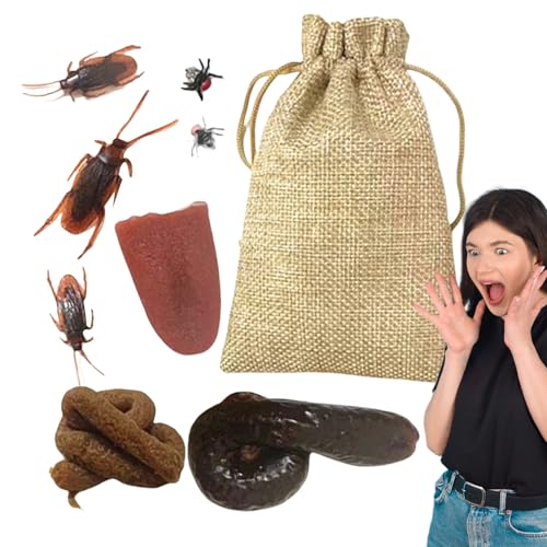 Scherzartikel, Witze und Witze, Set für unschuldige lustige Spiele, realistisches Spielzeug für Halloween von Genérico