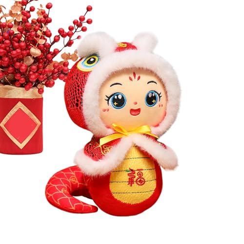 Schlange 2025 - Plüschpuppe, Schlange des chinesischen Neujahrs, chinesisches Neujahrs-Plüschtier, 25,9 cm (10,2 Zoll), Dekoration von Genérico
