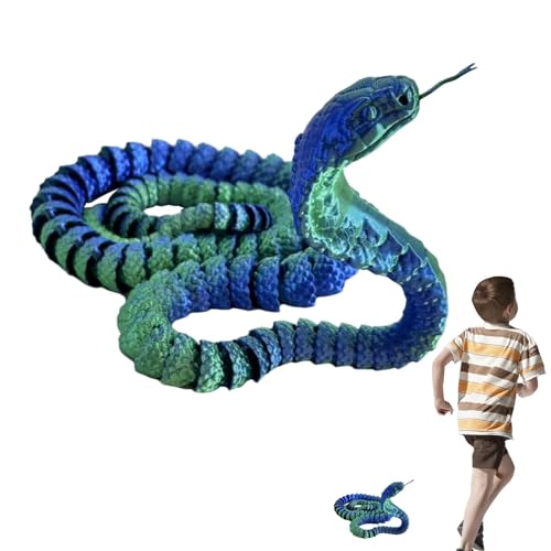 Schlange mit Tierdruck, Schlangenspielzeug, lustige Tiere, Schlangenspielzeug, Scherzzubehör, Schreibtischdekoration, bewegliche Schlange, 3-gedrucktes Spielzeug Schlange mit Tierdruck, Schlangenspielzeug, lustige Tiere, Schlangenspielzeug, Scherzzubehör, Schreibtischdekoration, bewegliche Schlange, 3-gedrucktes Spielzeug von Genérico