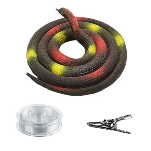 Schlangenscherz, realistischer Scherz zum Streichen | lustiges Spielzeug aus Silikon für Geburtstage, Partys und Outdoor Schlangenscherz, realistischer Scherz zum Streichen | lustiges Spielzeug aus Silikon für Geburtstage, Partys und Outdoor von Genérico