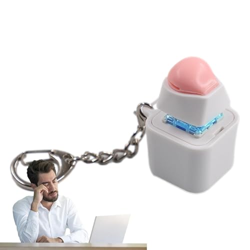 Schlüsselanhänger Fidget Toys Light Up Fidget Schlüsselanhänger Tragbar Fingerpresse Spielzeug Beruhigendes Spielzeug Neuheit für Kinder Fidget Spielzeug für Erwachsene Büro Stressabbau Spielzeug von Genérico