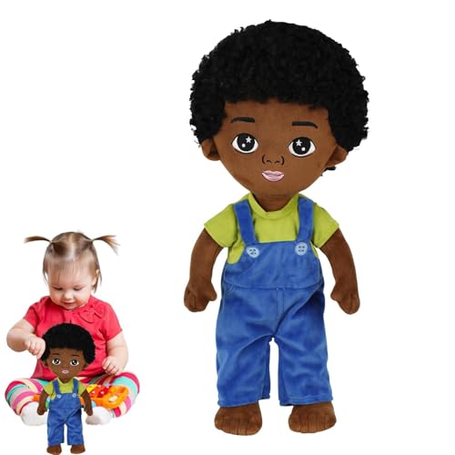 Schwarze Plüschpuppen, für afrokaukasische Kinder, Heimdekoration, amerikanische Puppen, multikulturelle Puppen, bequemes Foto-Requisiten, Spielzeug für Kinder Schwarze Plüschpuppen, für afrokaukasische Kinder, Heimdekoration, amerikanische Puppen, multikulturelle Puppen, bequemes Foto-Requisiten, Spielzeug für Kinder von Genérico