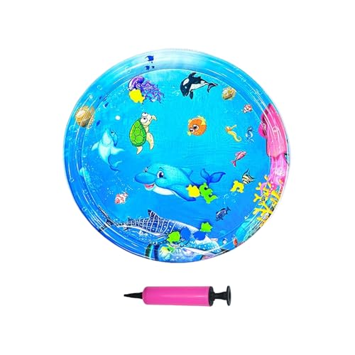 Sensorische Wassermatte für – 100 cm praktische Wasserspielmatte | Cat Sensory Water Fish Mat | Interaktives Spielzeug mit Luftpumpe | Aufblasbare Bauchzeit für Sensorische Wassermatte für – 100 cm praktische Wasserspielmatte | Cat Sensory Water Fish Mat | Interaktives Spielzeug mit Luftpumpe | Aufblasbare Bauchzeit für von Genérico