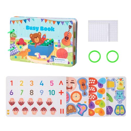 Sensorisches Buchspielzeug, Spielzeug für Babys, Cartoon Books Cool Sticker Books | Lernspiele, Mathematik-Lernspiele, interaktives Reisespiel für die Entwicklung Sensorisches Buchspielzeug, Spielzeug für Babys, Cartoon Books Cool Sticker Books | Lernspiele, Mathematik-Lernspiele, interaktives Reisespiel für die Entwicklung von Genérico