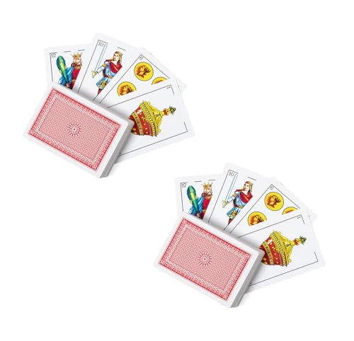 Set mit 2 klassischen spanischen Kartendecks – 100 traditionelle Spielkarten von Genérico