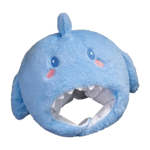 Shark Costume Hut - Shark Plush Costume Hut | Halloween Costumee Tierkopf-Abdeckung, weiche atmungsaktive Tierkopf-Abdeckung für Stage Dress Up Role Playing Festival Halloween Party Karneval von Genérico