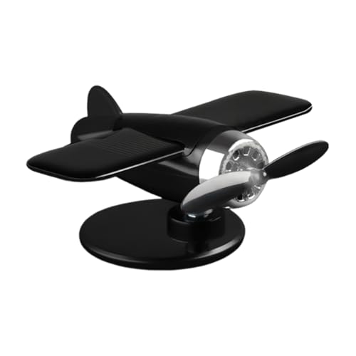 Solarbetriebenes Flugzeugmodell | Autodekoration mit solarbetriebenem Flugzeug | Armaturenbrettfigur mit Solarlicht betrieben im oder Schreibtisch im Innenbereich von Genérico