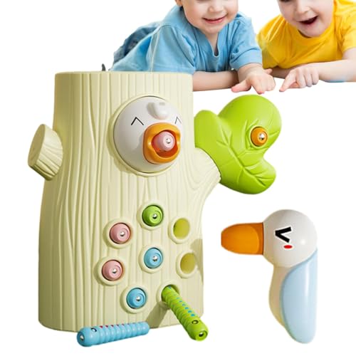 Specht Fütterungsspielzeug, magnetisches Spechtspielzeug, magnetisches Vogelfutterspielzeug, interessantes Magné-Spiel von Genérico
