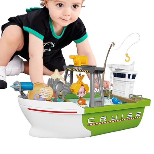 Spielzeug für Küchenspüle, Spielzeugboote für Wasserspiele, Angelspiel, Brettspiel, schwimmendes Angelspielzeug für Pool, Angelboote mit Wasser laufen von Genérico