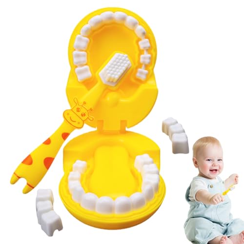 Spielzeug zum Zähneputzen für Kleinkinder – Hilfe für Tierpuppen, Hilfe für die Reinigungseinheit, zum Zähneputzen für Kinder, Babygewohnheit, Ha von Genérico